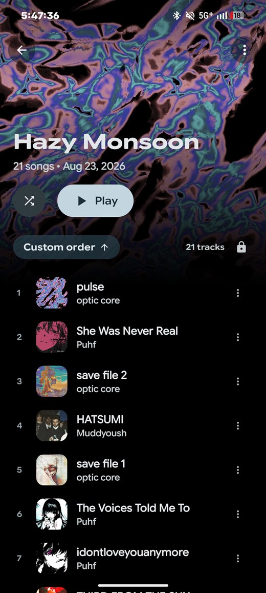 LastWave's Hazy Monsoon smart playlist